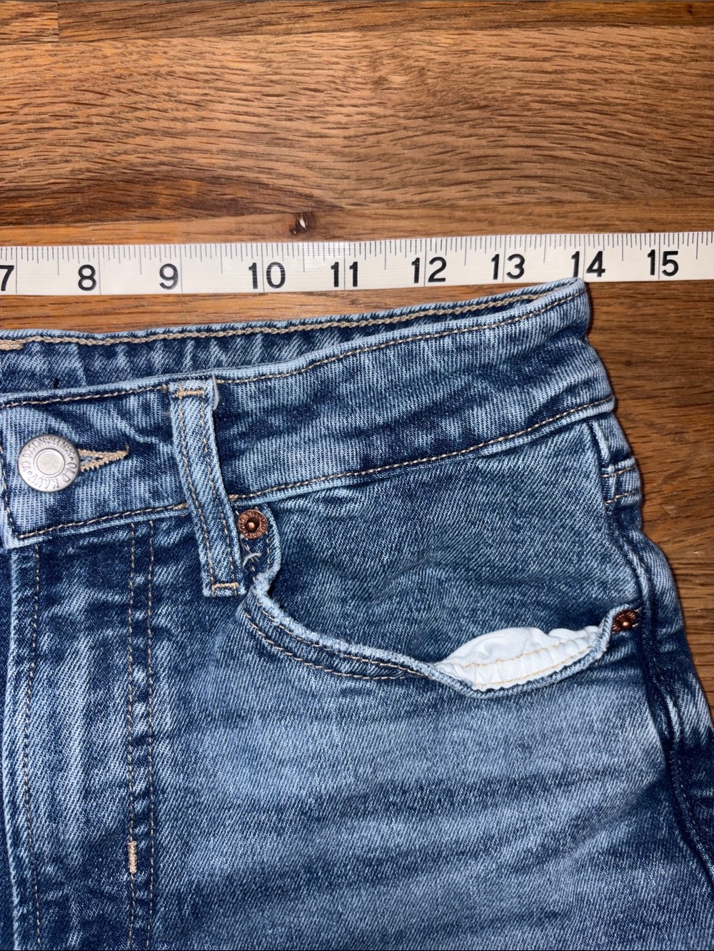 OLD NAVY distressed OG straight jeans - Picture 8 of 8